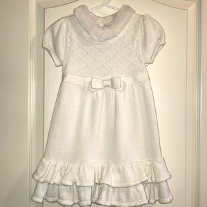 Beautiful Gymboree fur-trimmed Holiday Dress